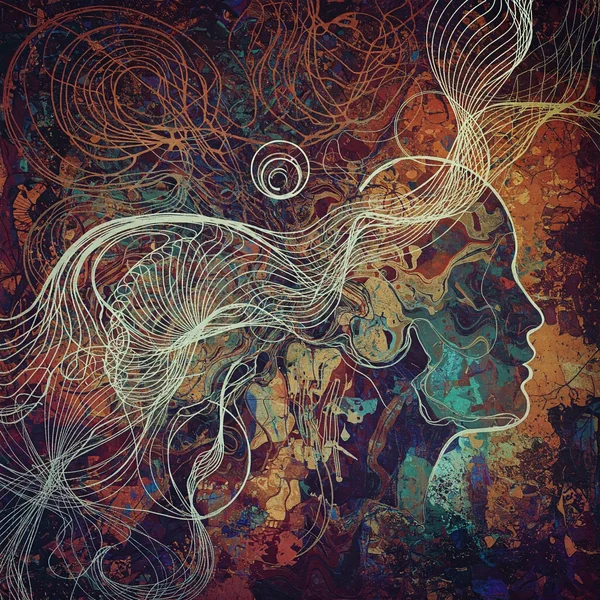 Abstract image of autistic communication sensory style