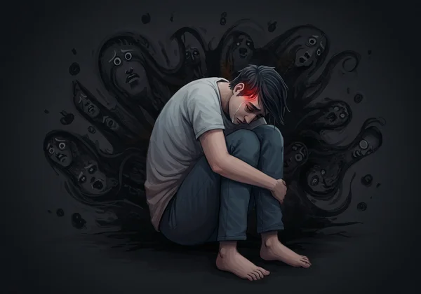 Person feeling overwhelmed and exhausted from burnout
