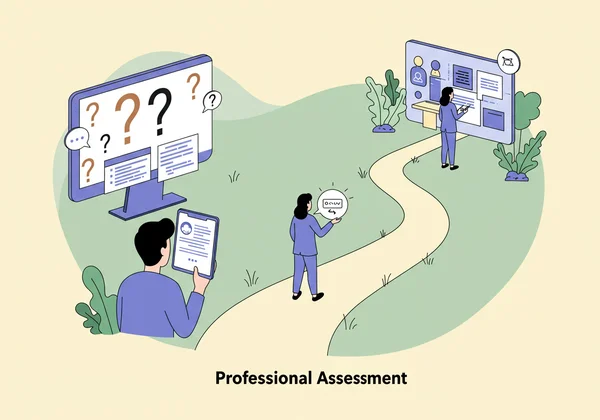 Illustration of path from self-discovery to formal diagnosis