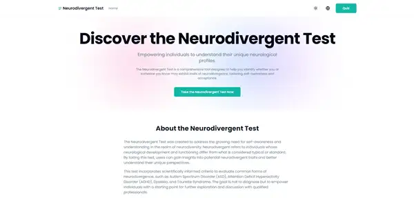 Sites que apoiam testes de neurodiversidade