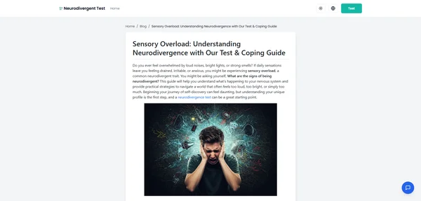 Beban Deria: Memahami Neurodivergence dengan Ujian & Panduan Menangani Kami